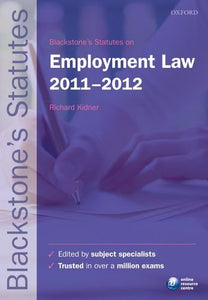 Blackstone's Statutes on Employment Law 