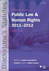 Blackstone's Statutes on Public Law and Human Rights 