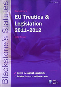 Blackstone's EU Treaties and Legislation 