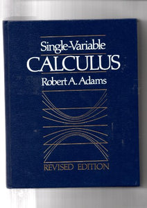 Single Variable Calculus 