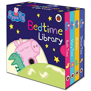 Peppa Pig 4 Board Books Set Bedtime Library Collection 