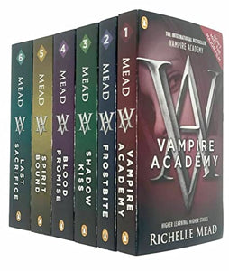 Vampire Academy Series Books 1 - 6 Collection Set by Richelle Mead (Vampire Academy, Frostbite, Shadow Kiss, Blood Promise, Spirit Bound & Last Sacrifice) 