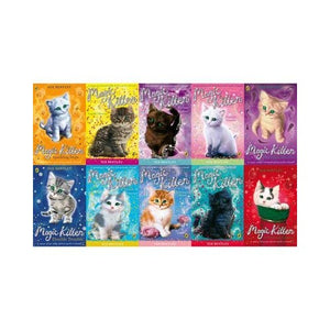 Magic Kitten 10 Books Collection Set ( Sparkling Steps, Seaside Mystery, A Christmas Surprise, A Shimmering Splash, Firelight Friends, Picture Perfect, Moonlight Mischief, A Puzzle of Paws.....etc) 