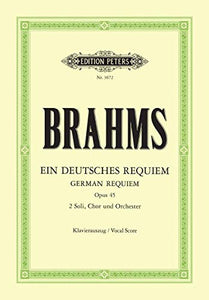 Brahms Requiem (German) Op45 Vocal Score German 