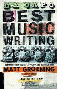 Da Capo Best Music Writing 2003 