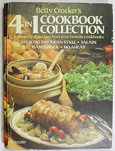 Betty Crocker's 4 in 1 Cookbook Collection (Cooking American Style / Salads / Hamburger Cookbook / Do-Ahead) 