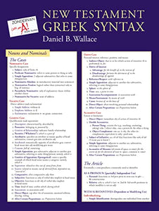 New Testament Greek Syntax Laminated Sheet 