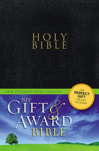 NIV, Gift and Award Bible, Leather-Look, Black, Red Letter Edition 