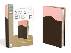 NIV, Gift Bible, Leathersoft, Pink/Brown, Red Letter Edition 