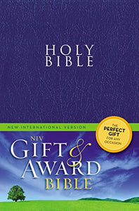 NIV, Gift and Award Bible, Leather-Look, Blue, Red Letter Edition 