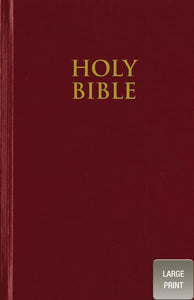 NIV, Pew Bible, Large Print, Hardcover, Red 