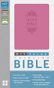 NIV, Value Thinline Bible, Leathersoft, Pink 