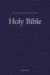 NIV, Pew and Worship Bible, Large Print, Hardcover, Blue, Comfort Print 