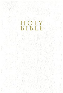 NIV, Gift and Award Bible, Leather-Look, White, Red Letter, Comfort Print 