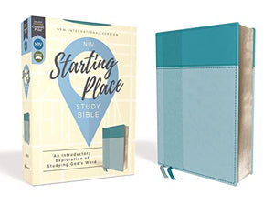 NIV, Starting Place Study Bible (An Introductory Study Bible), Leathersoft, Teal, Comfort Print 