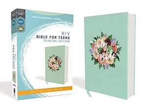 NIV, Bible for Teens, Thinline Edition, Cloth over Board, Floral, Red Letter, Comfort Print 