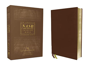 NASB, Thinline Bible, Genuine Leather, Buffalo, Brown, Red Letter, 1995 Text, Comfort Print 