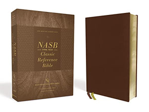 NASB, Classic Reference Bible, Genuine Leather, Buffalo, Brown, Red Letter, 1995 Text, Comfort Print 