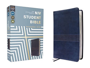 NIV, Student Bible, Personal Size, Leathersoft, Navy, Comfort Print 