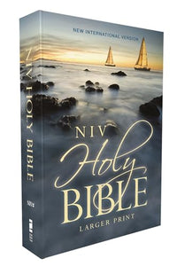 NIV, Holy Bible, Larger Print, Economy Edition, Paperback, Blue, Comfort Print 