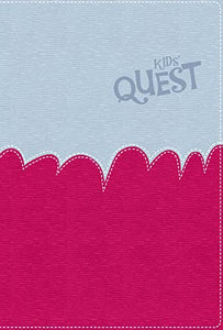 NIRV Kid's Quest Study Bible Light Blue/Hot Pink 