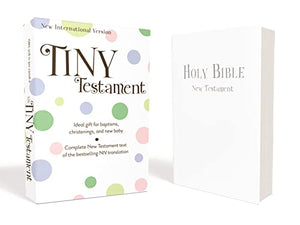 NIV, Tiny Testament Bible: New Testament, Leathersoft, White 