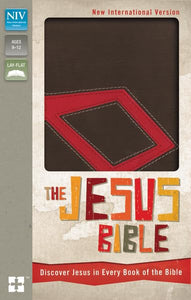 NIV, The Jesus Bible, Leathersoft, Brown/Red, Red Letter 