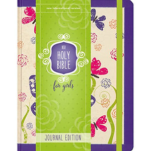 NIV, Holy Bible for Girls, Journal Edition, Hardcover, Purple, Elastic Closure 