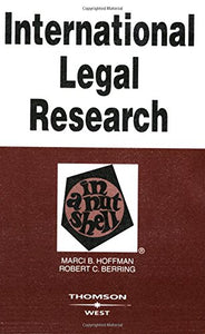 International Legal Research in a Nutshell 