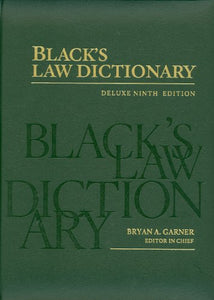 Black's Law Dictionary Deluxe 