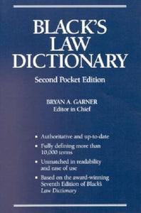 Black's Law Dictionary 