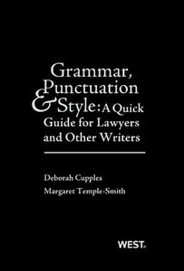 Grammar, Punctuation, and Style 