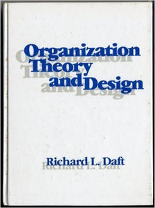 Organization Theory and Design 