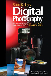 Scott Kelby's Digital Photography Boxed Set, Volumes 1 and 2, International Edition (Includes The Digital Photography Book Volume 1, The Digital Photography Book Volume 2, and Four Postcard Images) 