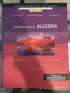 Elementary Algebra 