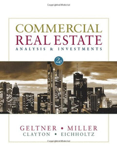 Common Real Estate Analysis and Investments 