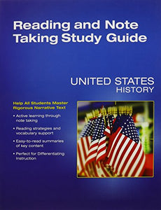 High School United States History 2016 Reading and Notetaking Study Guide Grade 10 