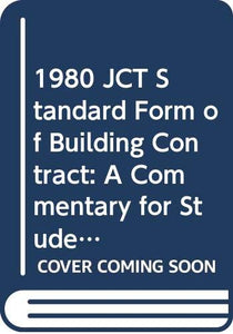 1980 JCT Standard Form of Building Contract 