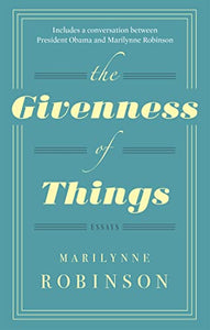 The Givenness Of Things 