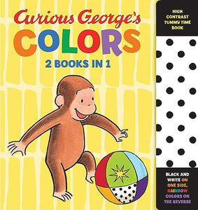 Curious George's Colors: High Contrast Tummy Time Book 