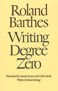 Writing Degree Zero 