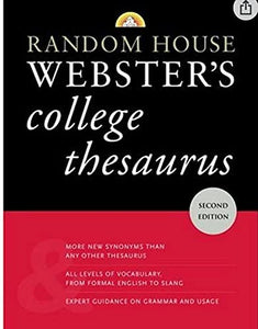 Random House Webster's College Thesaurus 