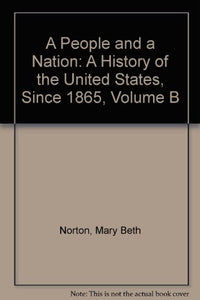 Norton Peo+nat Vol B Since 1865 Brf 