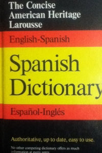 The American Heritage Concise Spanish/English Dictionary 