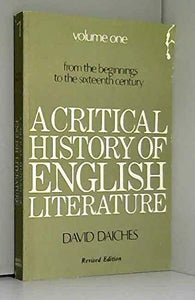 A Critical History of English Literature 