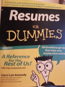 Resumes For Dummies 