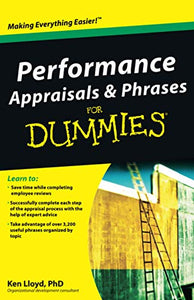 Performance Appraisals and Phrases For Dummies 