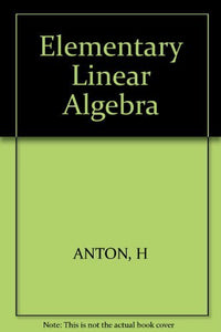 Elementary Linear Algebra 