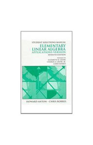 Elementary Linear Algebra 