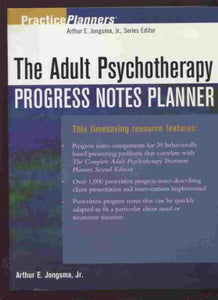 The Adult Psychotherapy Progress Notes Planner 